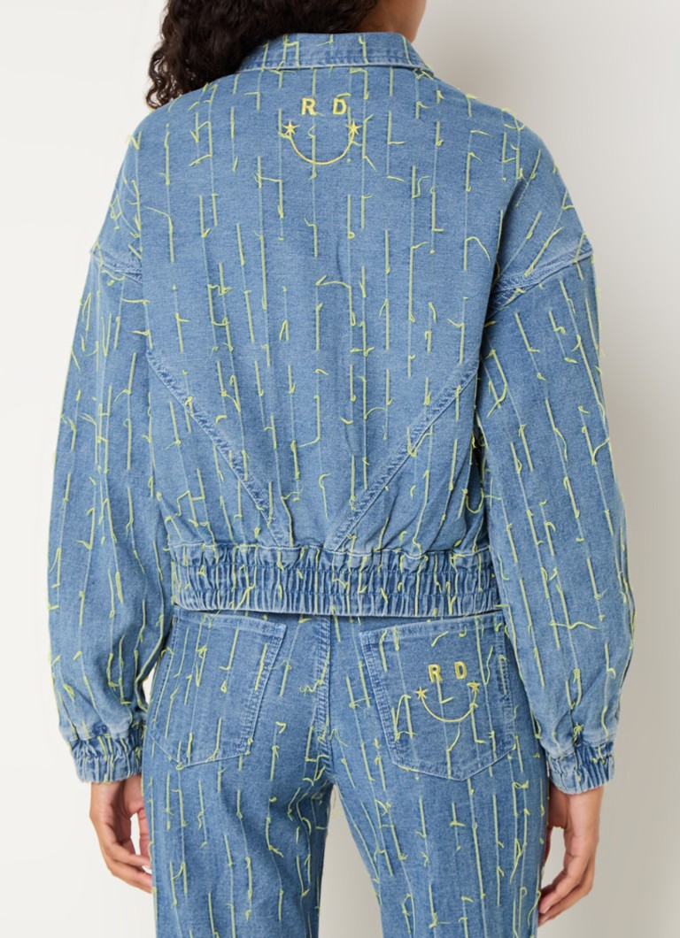 Refined Department Bloom denim jacket with chest pockets