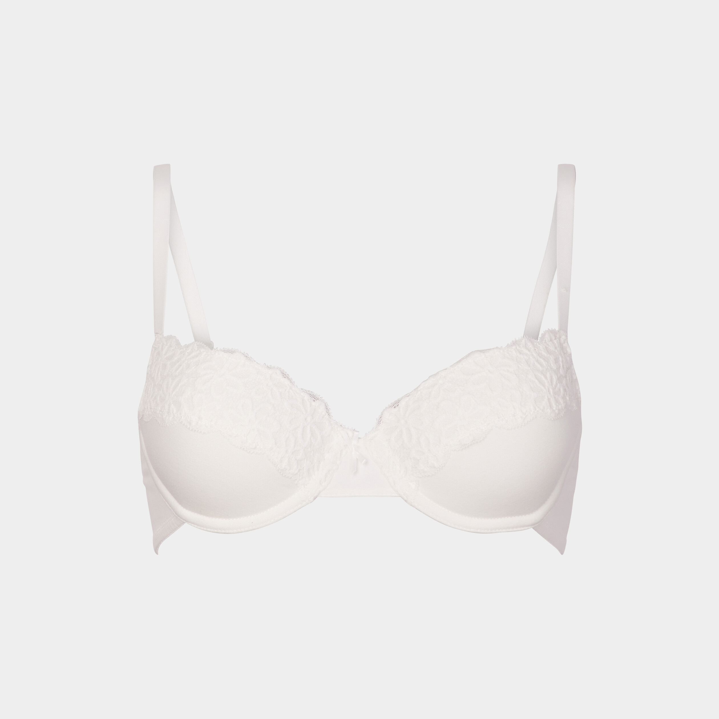 Soutien-gorge corbeille dentelle padded blanc femme | La Halle