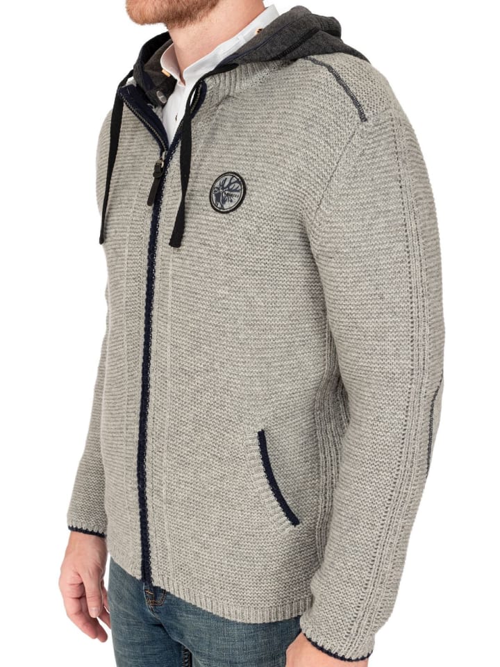 Spieth & Wensky Strickjacke ECHO in grau günstig kaufen