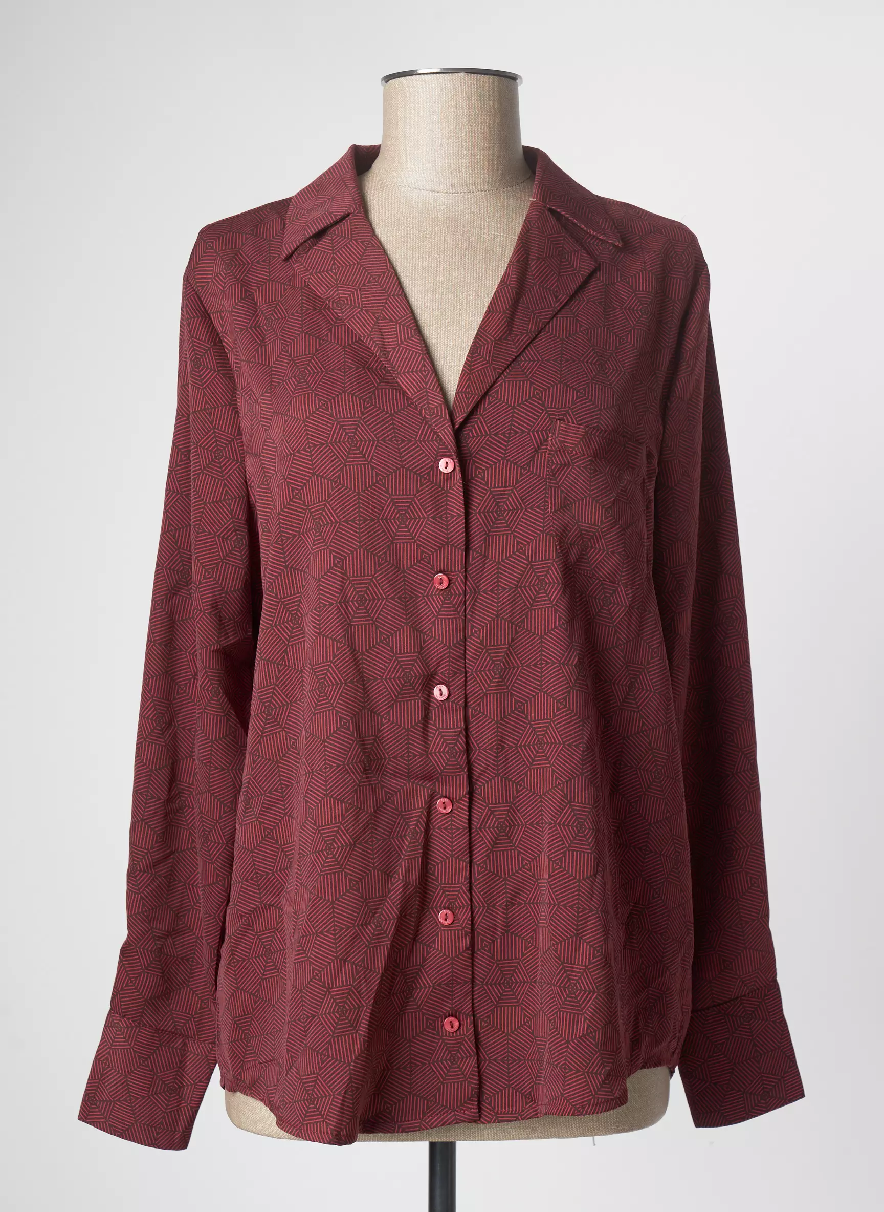 Les P Tites Bombes Chemisiers Femme couleur rouge