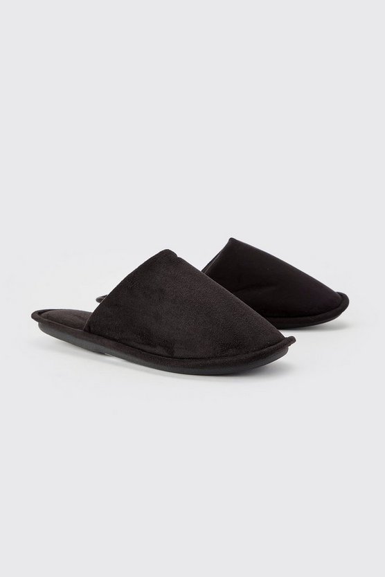 Velour-Hausschuhe