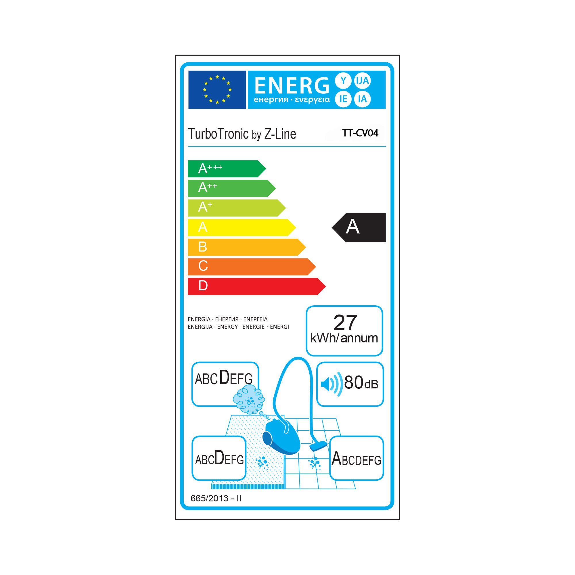 TurboTronic by Z-Line Bodenstaubsauger TurboTronic Multi Zyklon, 900 W, Beutellos, - CV04 Blau Staubsauger leistungsstarker Bodenstaubsauger 22kPa Saugkraft 900W ohne Beutel Trockensauger Parkett Tierhaare beutellos