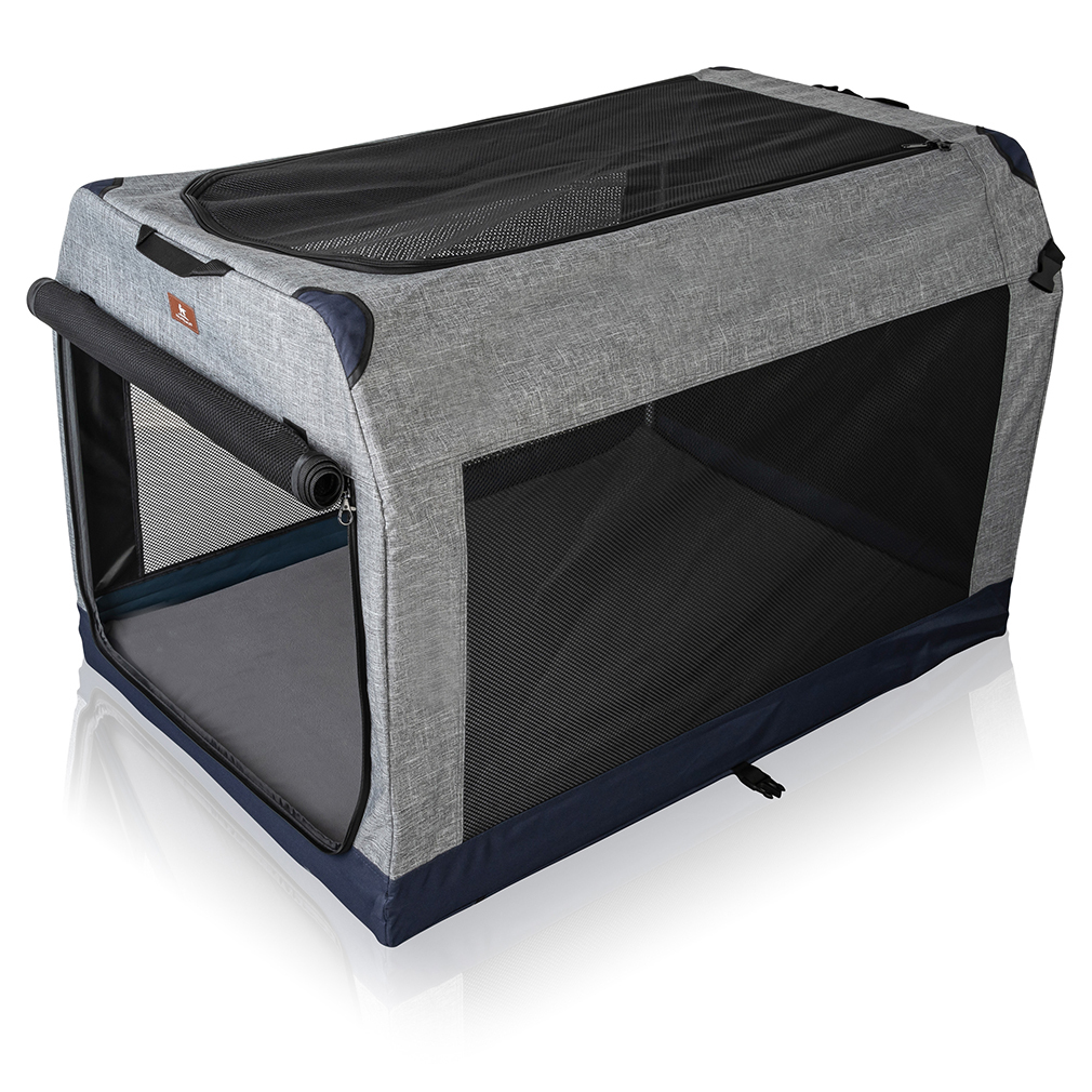 Knuffelwuff Transportboxen & Gitterboxen Knuffelwuff faltbare Hundebox Transportbox Denali mit Aluminiumgestell XXL