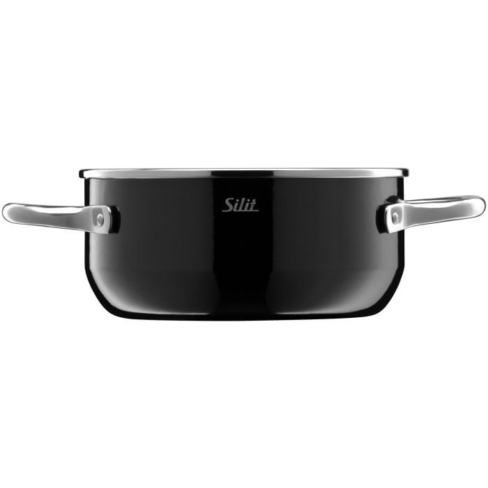 Silit Silargan® Elegance Bratentopf mit Deckel, 16 cm, Black