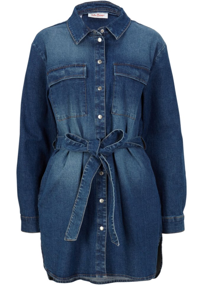 Jeanskleid mit Gürtel