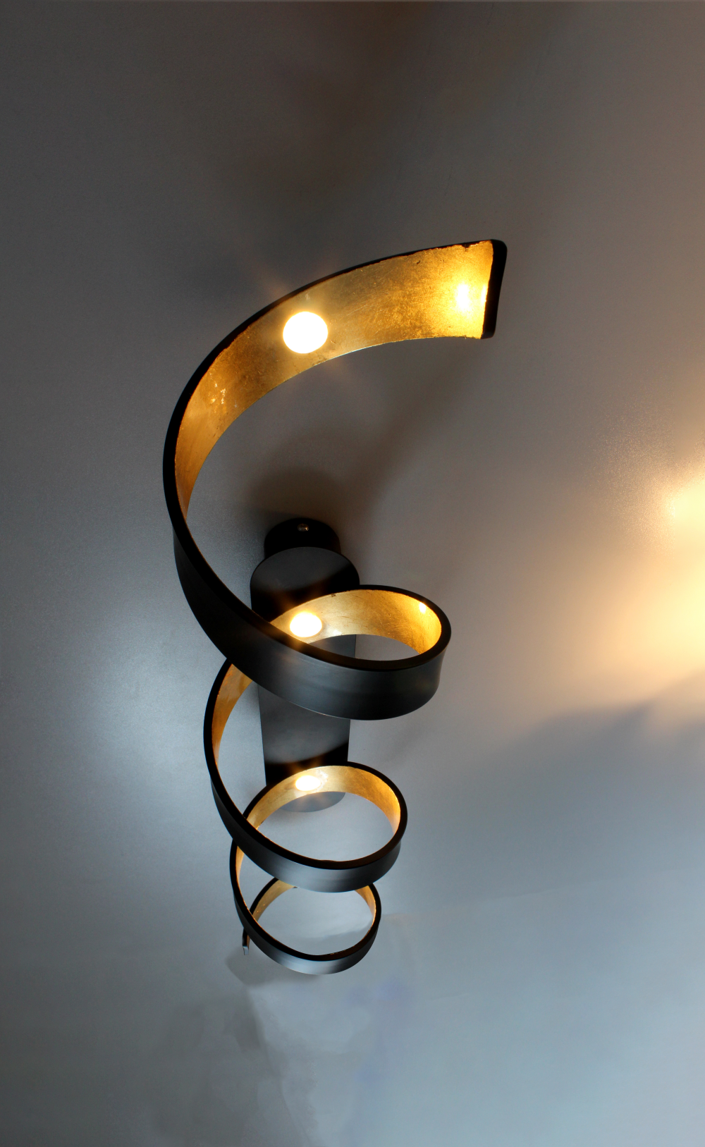 Deckenleuchte Helix schwarz gold