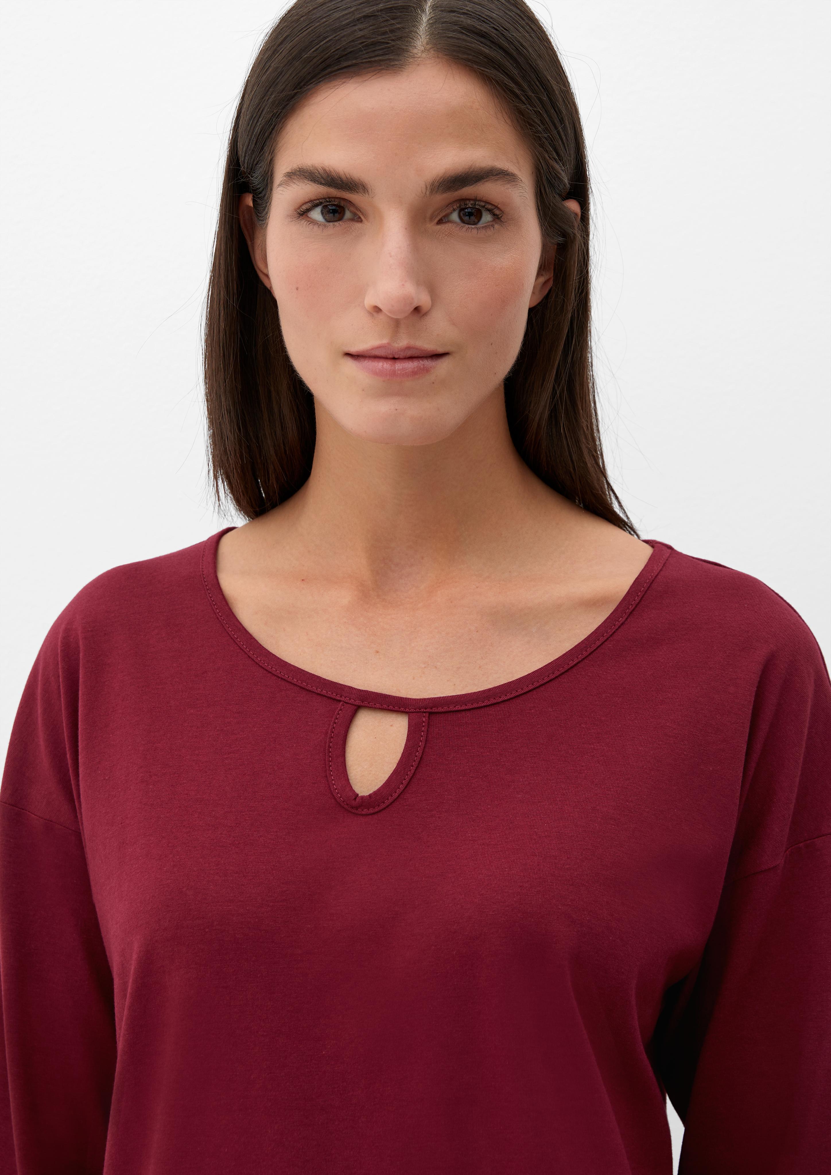 Pyjamashirt im Baumwollmix  6008012-3000