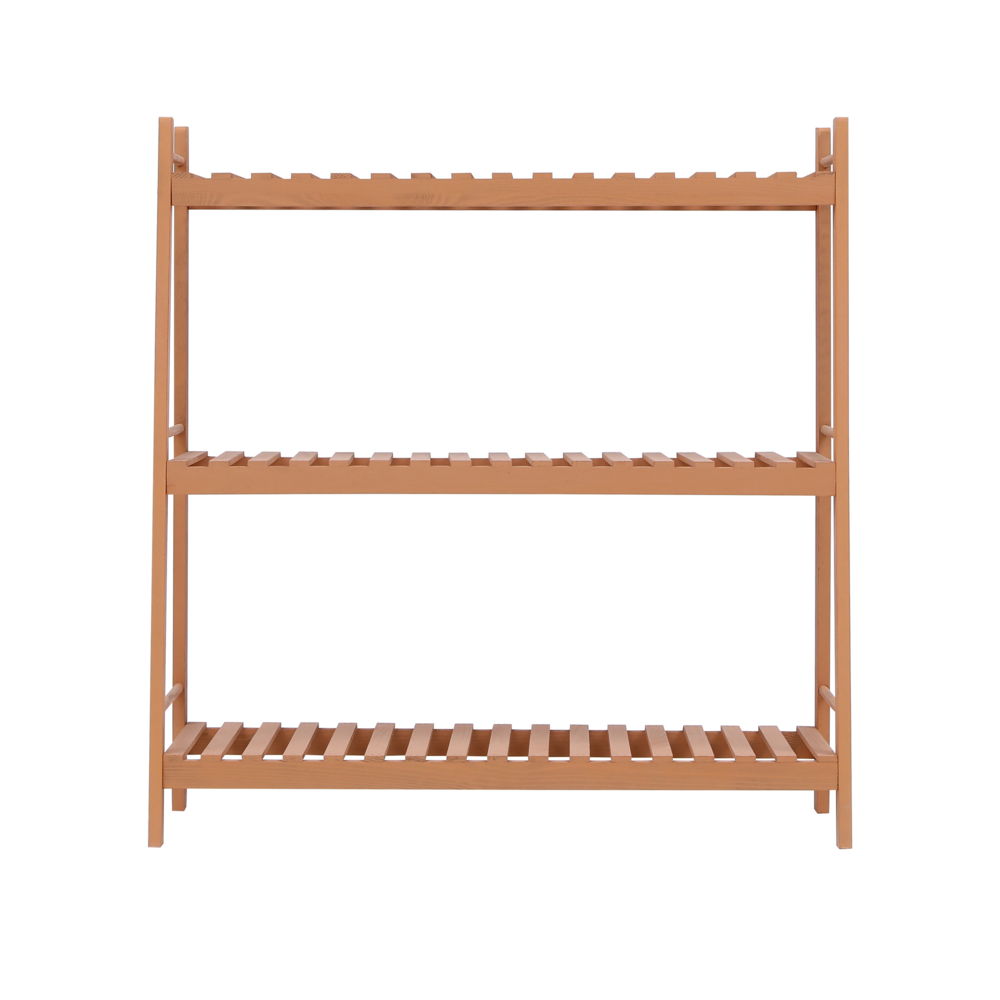 Happy Home Happy Home Pflanzenregal mit 3 Ablagen WPS03-HOL Holz