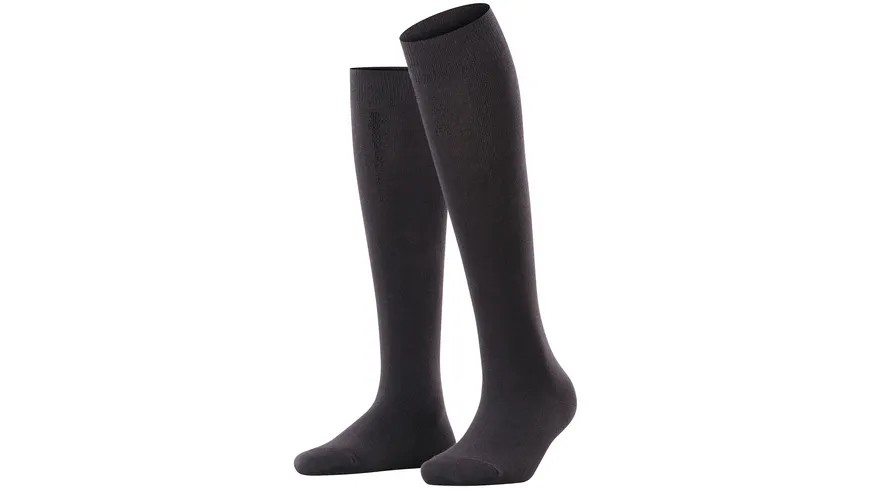 ESPRIT Damen Kniestrümpfe Basic Pure black
