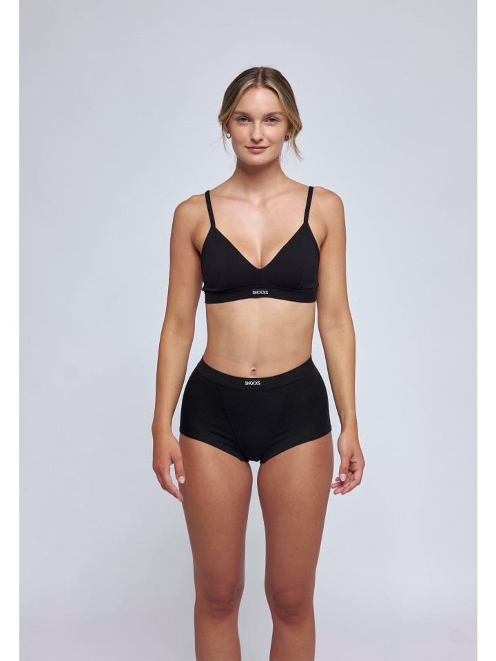 SNOCKS Retro Soft BH 1 Stück in Schwarz günstig kaufen