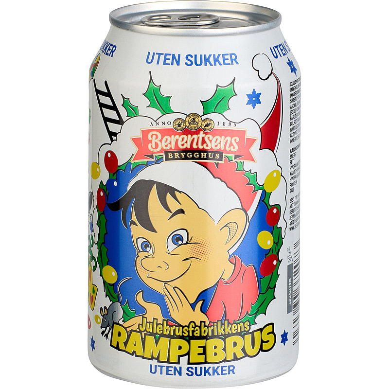 Julebrus u/sukker 6-pk 0,33 l boks Rampebrus