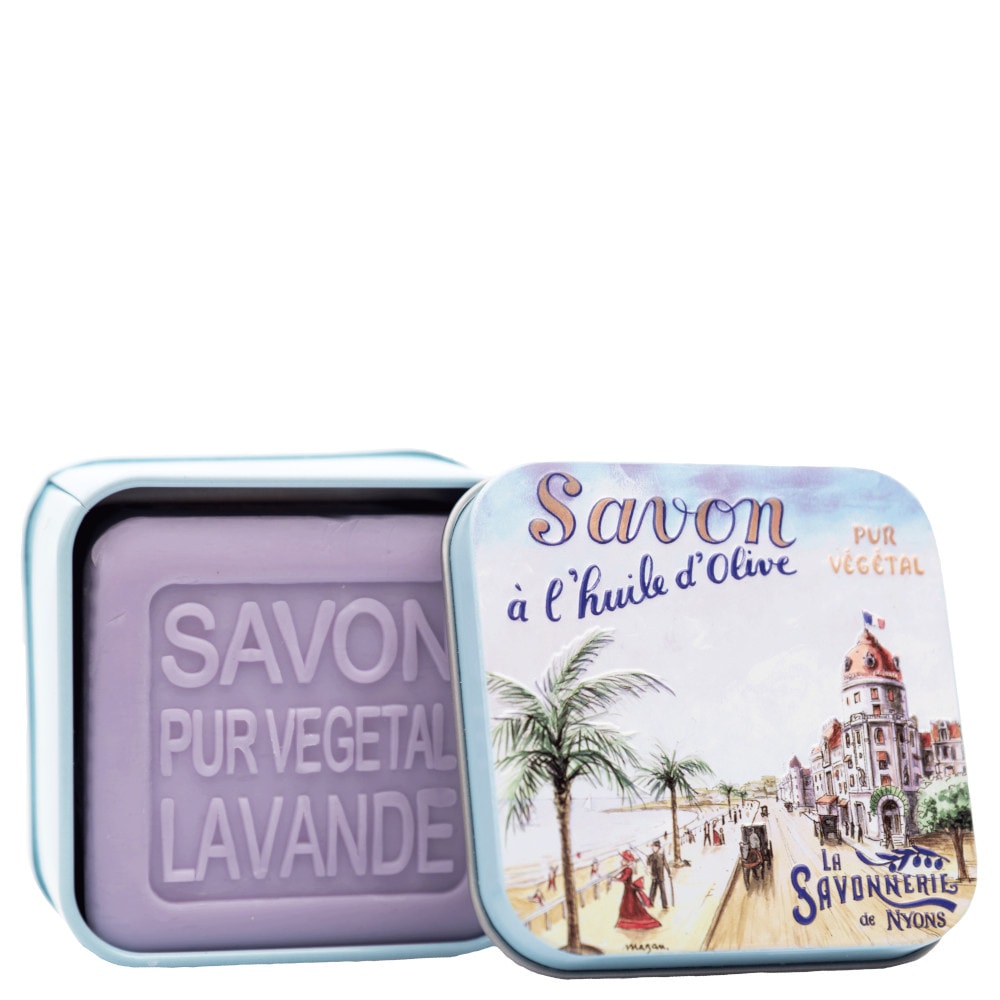 La savonnerie de nyons Savon 100g Lavande et Boîte Métal Nice Savon