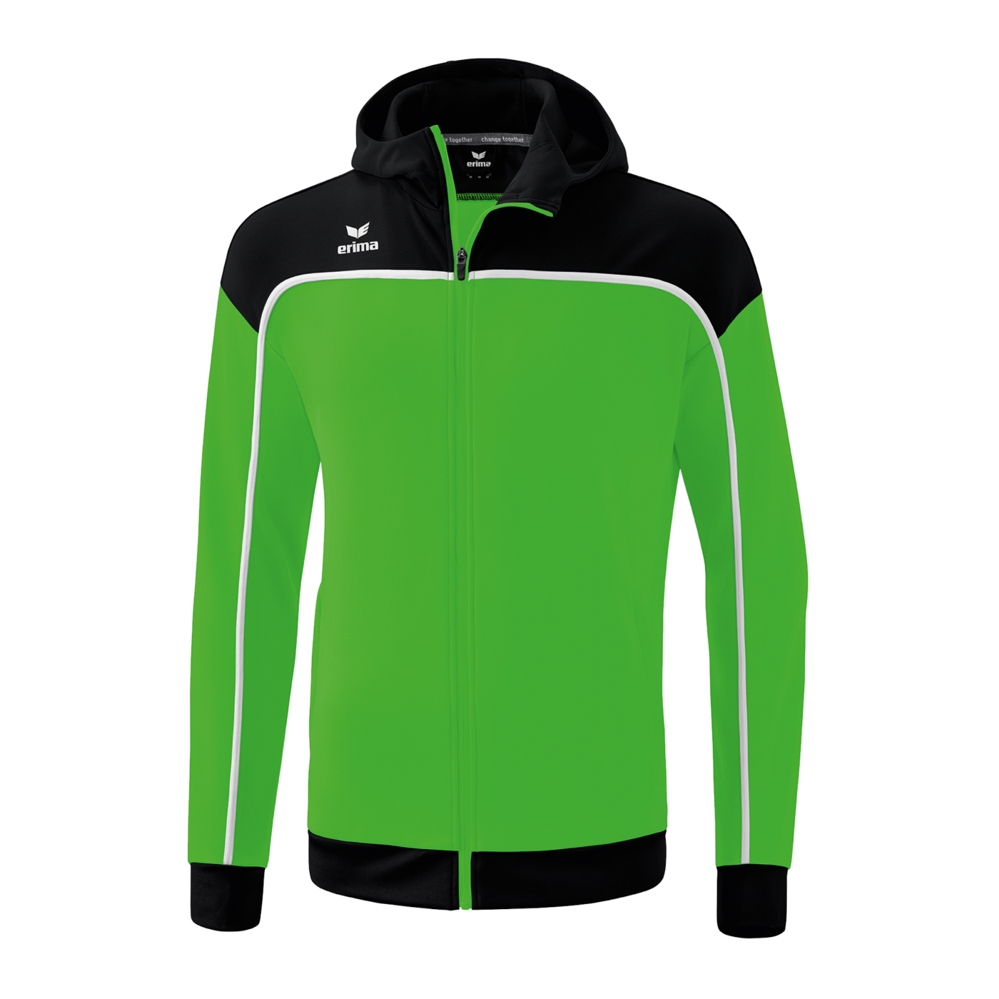 Erima Change Kapuzenjacke Kids Grün Schwarz