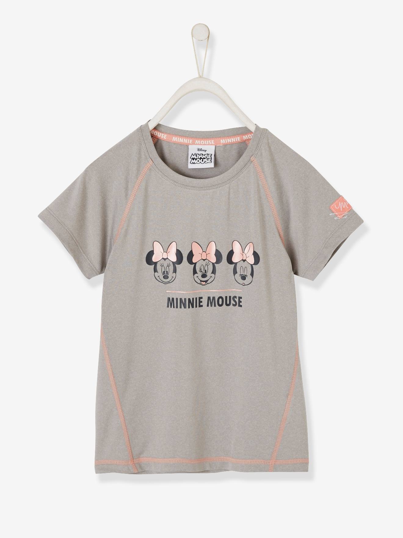 T-shirt sport fille DS Minnie® gris chiné