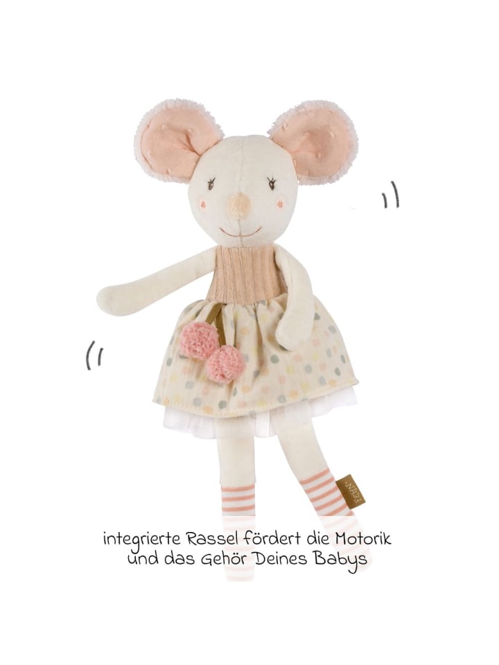 Fehn Spieltier Bean Bag Maus 30 cm - feehnlan in rosa,beige günstig kaufen onesize