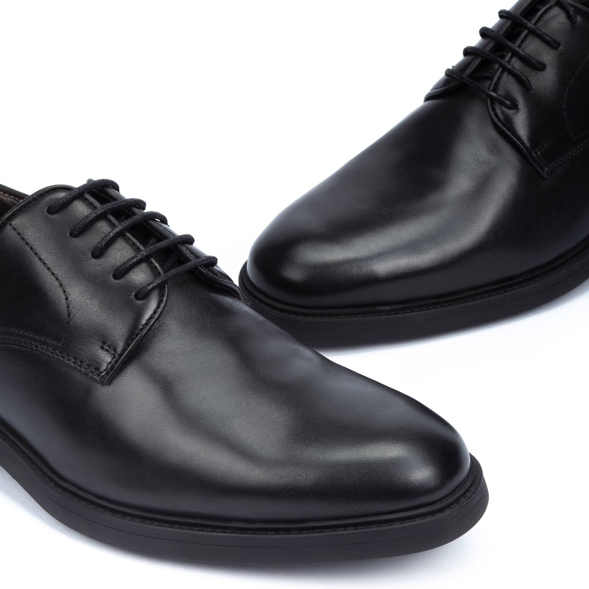 Buty wizytowe męskie - CZARNE-DF