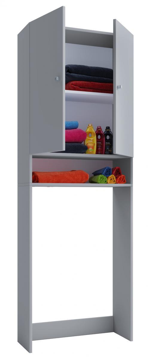 VCM my bath Waschmaschinenschrank Lona / Grau