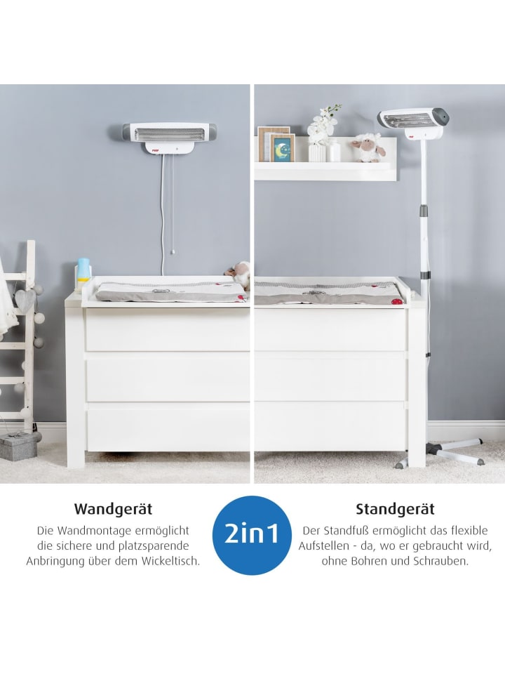 Reer 2in1 FeelWell Wickeltisch-Wärmestrahler in Weiß ab 0 Monate günstig kaufen onesize