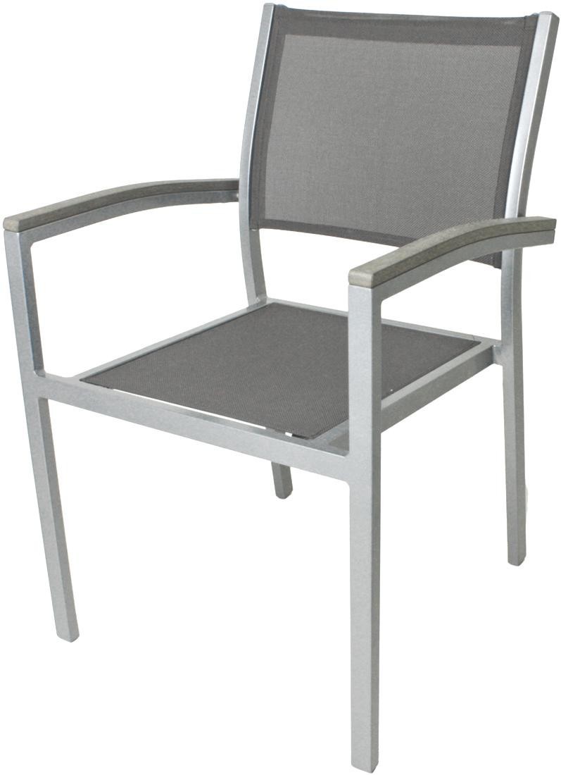 Garden Pleasure Harms Gruppe Grace 5tlg. / 1x Tisch / 4x Stapelstuhl