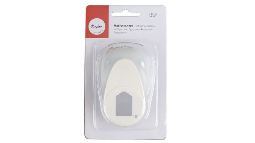 Rayher Motivstanzer Tag 3,5x2,3cm (1 1/2'')