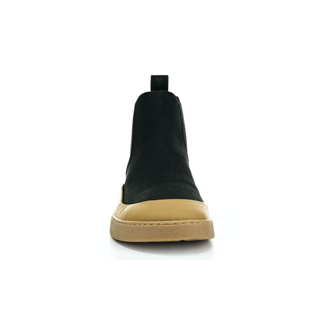 Groundies Sienna Black Camel Women Chelsea Barfußschuhe