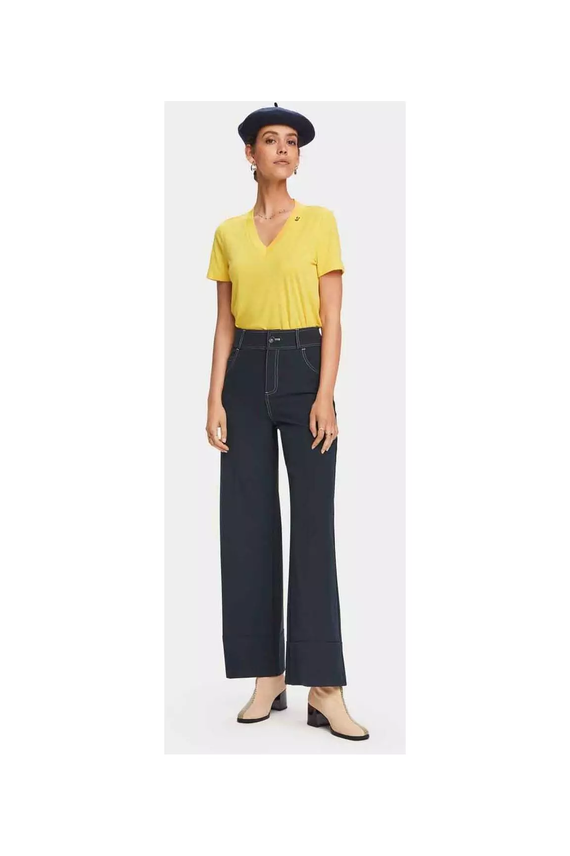 Scotch Soda Tshirts Femme couleur jaune