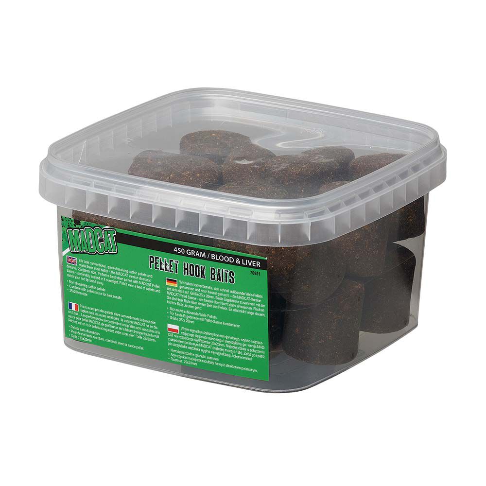 Madcat Tintenfisch-Pellets, Hakenköder, 25 mm, 450 g