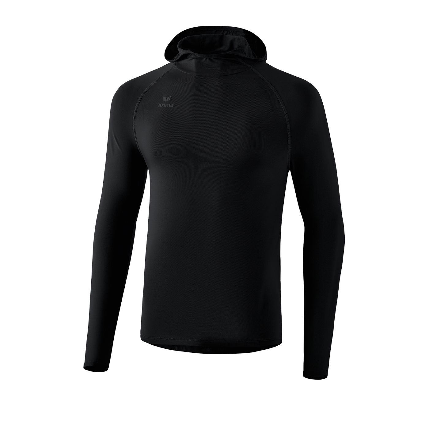 Erima Longsleeve mit Kapuze Kids Schwarz