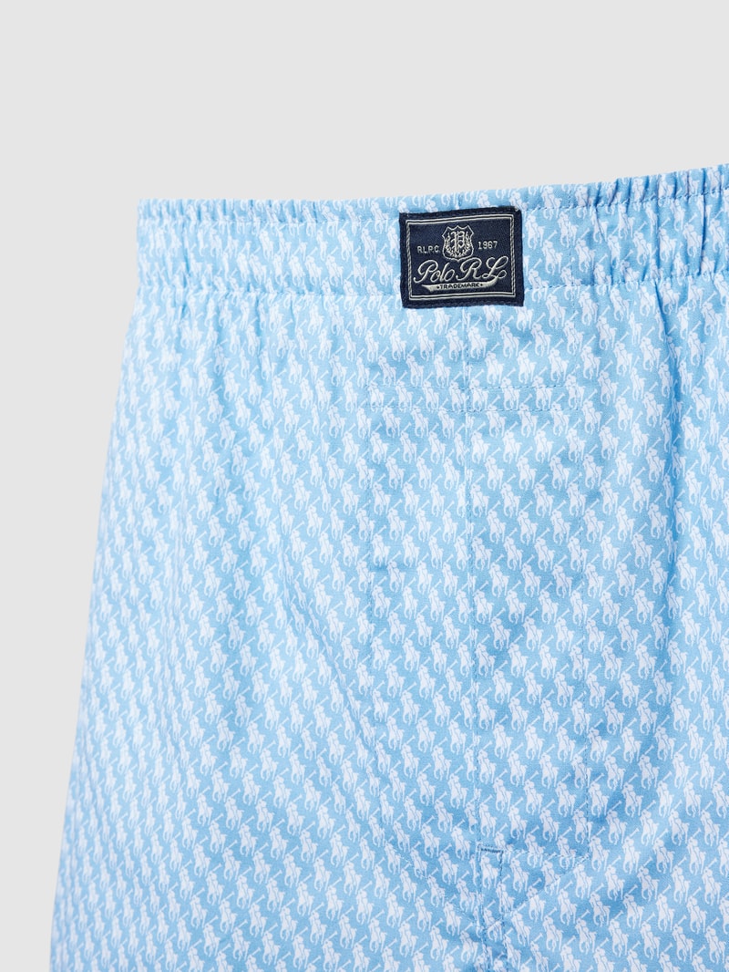 Boxershorts mit Allover-Muster im 3er-Pack in blau