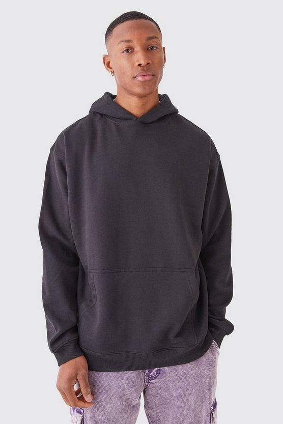 Oversize Hoodie mit Idgaf-Print