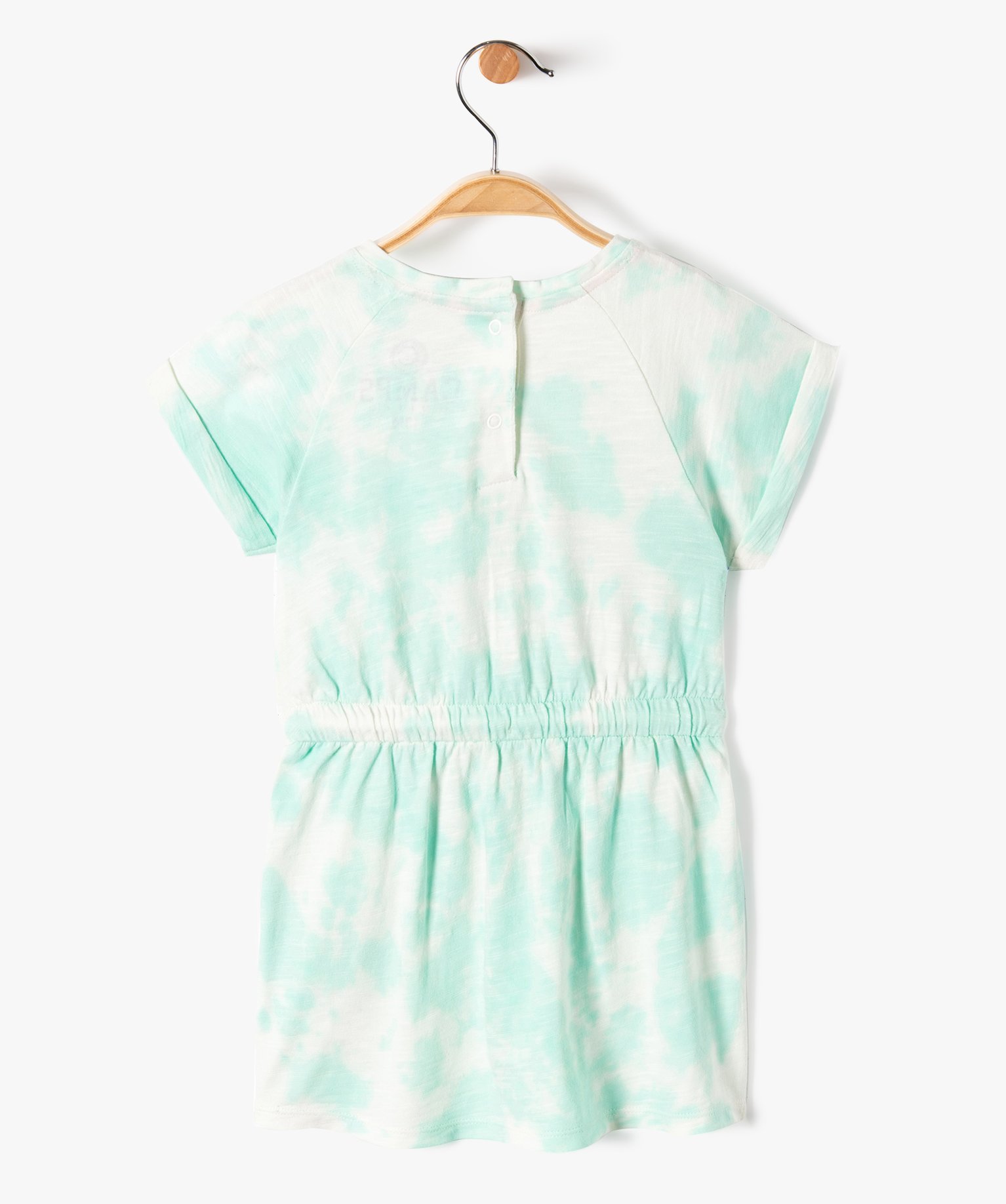 Robe bébé fille en maille tie and dye - Camps United vert | GEMO