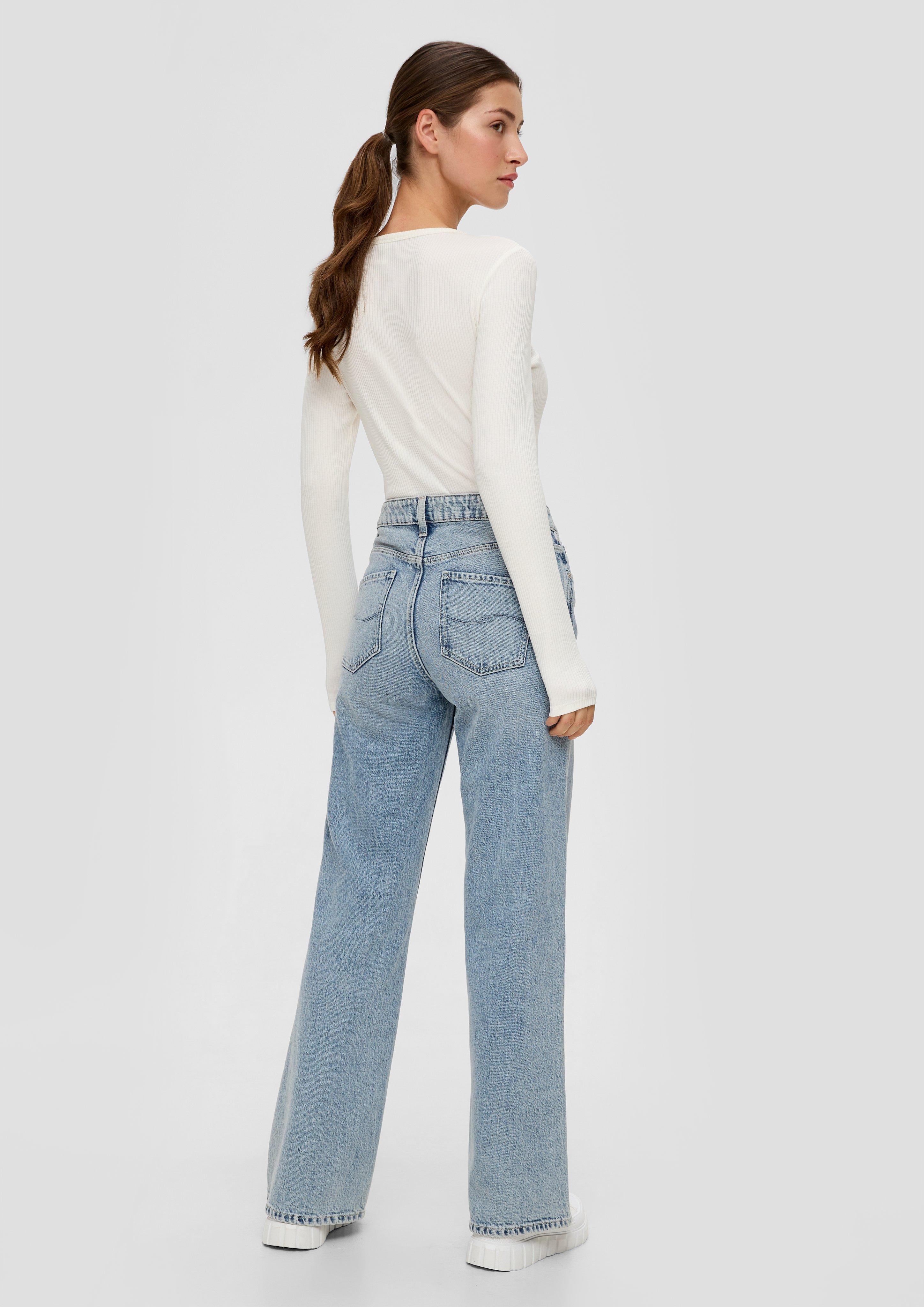 Jeans Catie / Slim Fit / High Rise / Wide Leg / Acid Wash  2140794-55Z2