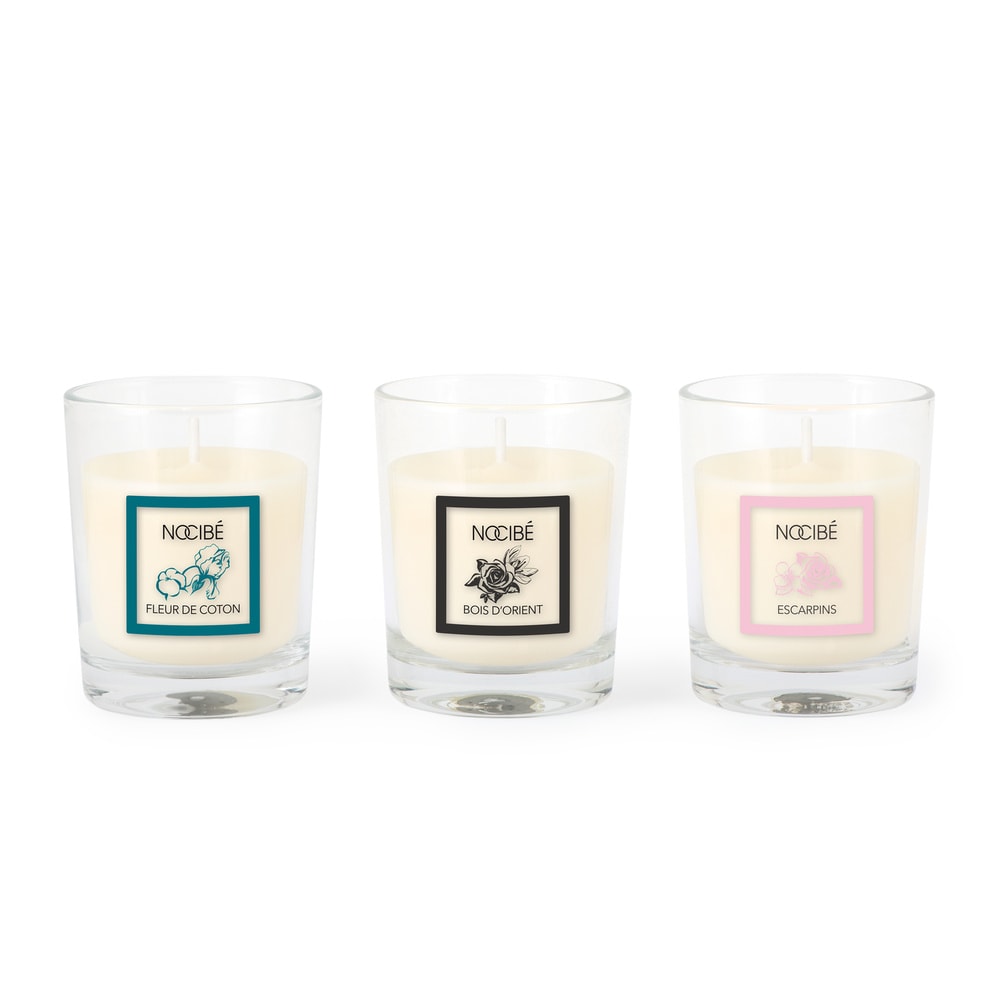 Nocibé 3 minis bougies Coffret bougies