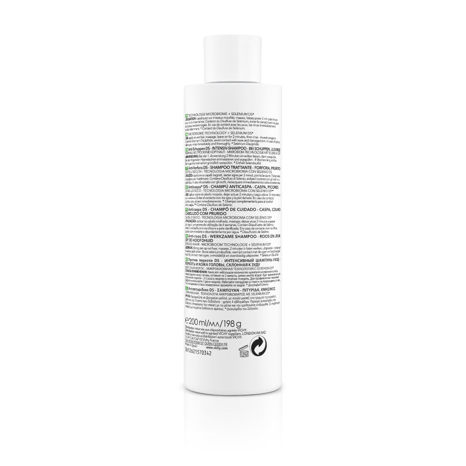 Vichy Dercos Technique Anti-Pelliculaire Shampooing Cheveux Secs 200 ml