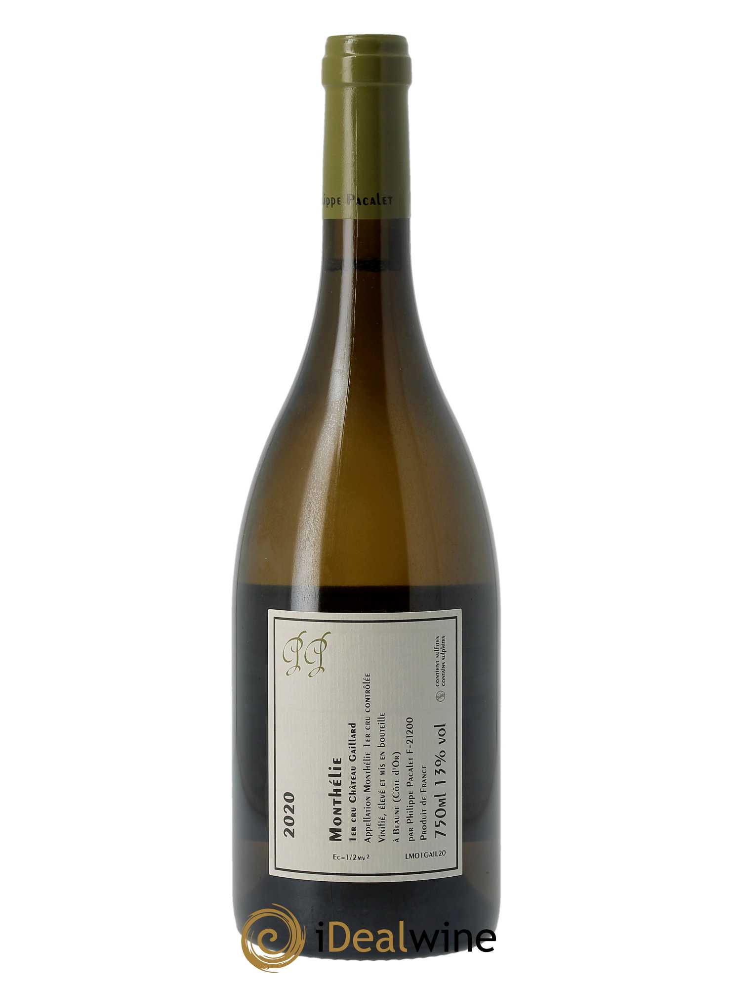 Monthélie 1er Cru Château Gaillard Philippe Pacalet  2020 - Lot de 1 Bouteille