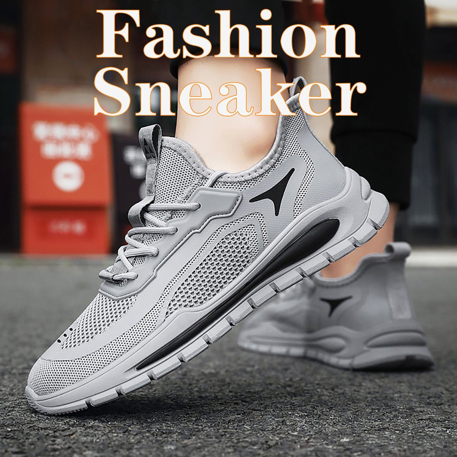 Daisred Sneaker Leicht Laufschuhe Herren Sportschuhe Kochschuhe rutschfest
