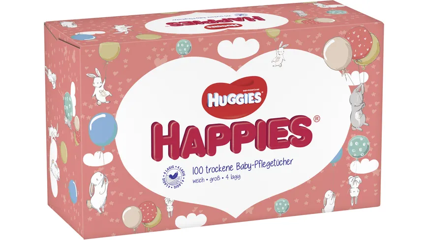 HUGGIES HAPPIES Babypflegetücher x 100