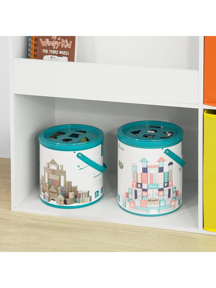 SoBuy Bücherregal in Weiß - (B)89 x (H)88 x (T)35cm günstig kaufen onesize
