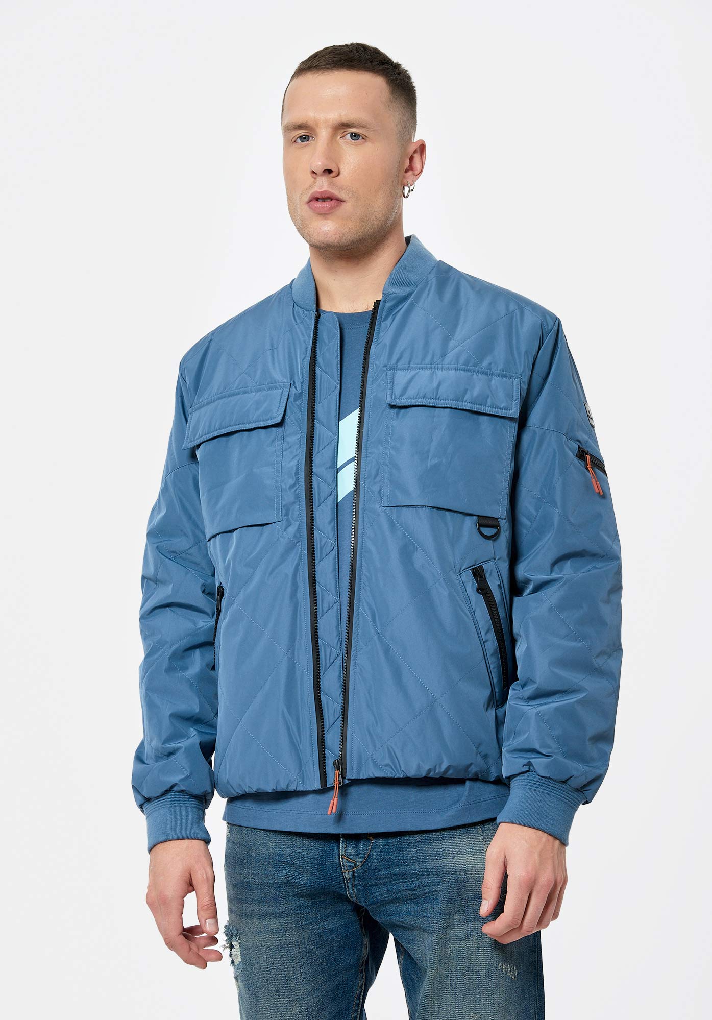 MARNE  Blouson bleu Homme