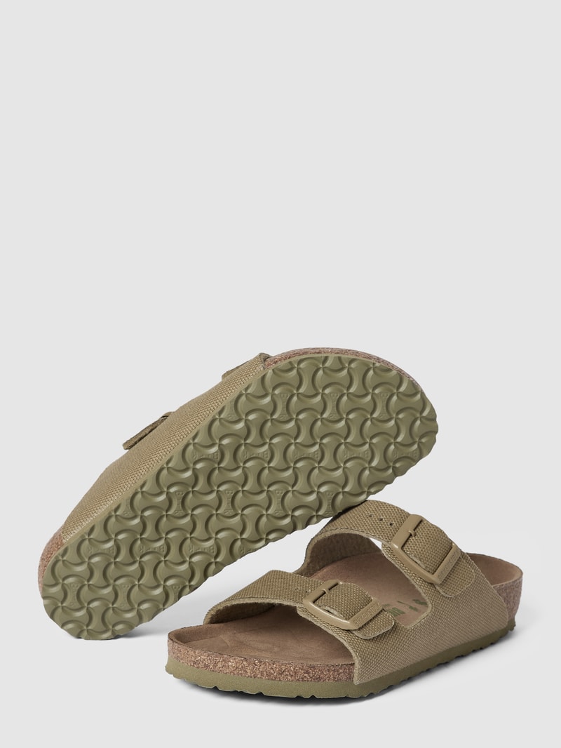 Sandalen mit Dornschließen Modell 'Arizona' in khaki