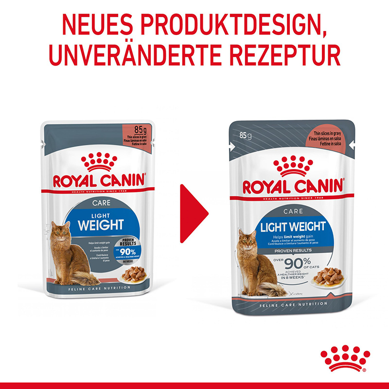 ROYAL CANIN Nassfutter ROYAL CANIN Light Weight Care 12x85g in Soße
