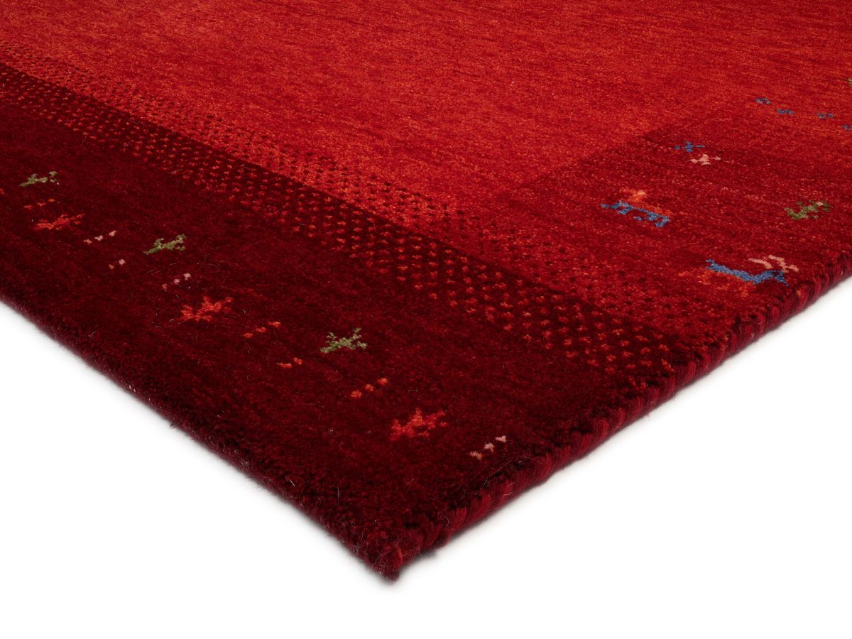 Teppich aus Indien Intense Mala Dunkelrot 70 x 140 cm