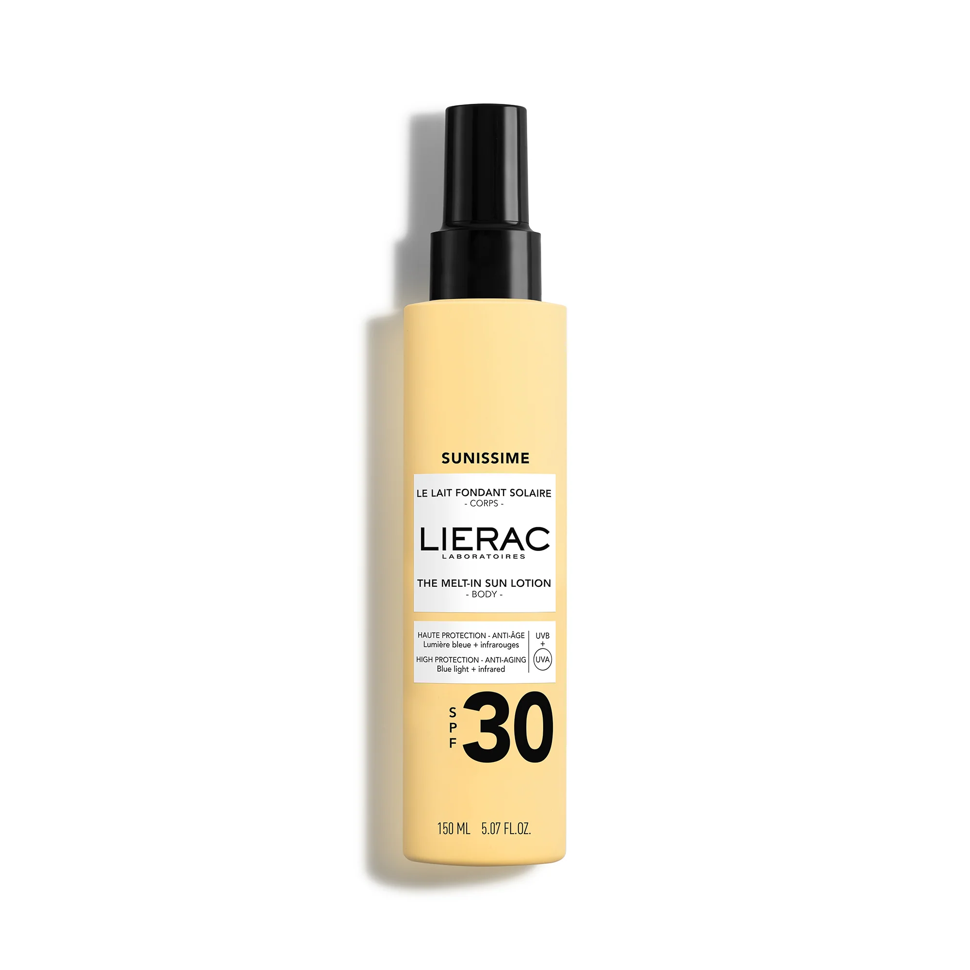 Sunissime Dark ķermeņa saules piens SPF30 - augstas aizsardzības ķermeņa saules piens, augstas aizsardzības ķermeņa saules sprejs.