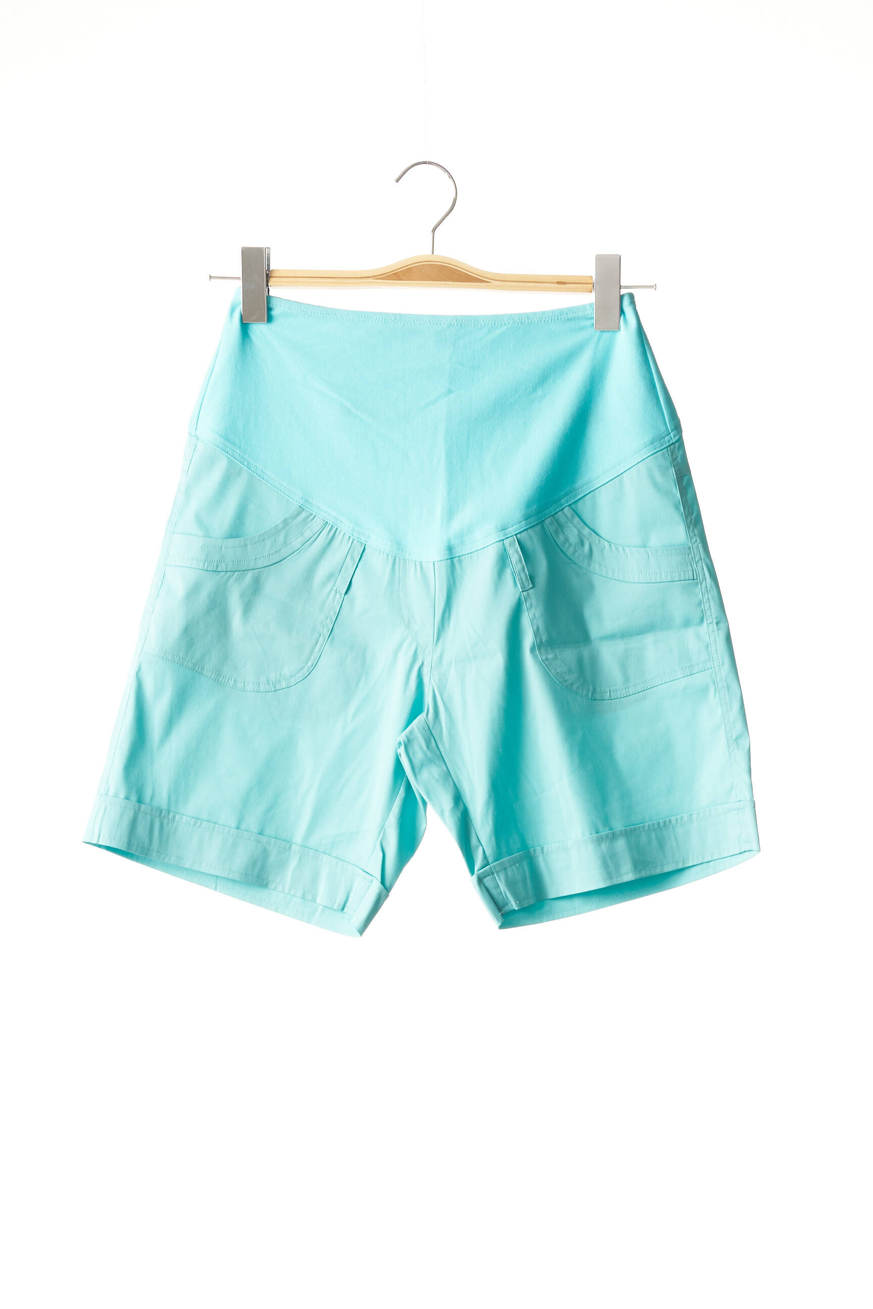 Nina Belly Shortsbermudas Maternite Femme couleur bleu