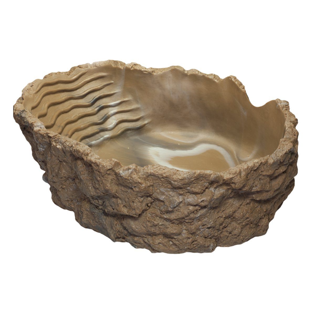HOBBY Terrariendeko Badeschale, 2000 ml - grau-beige