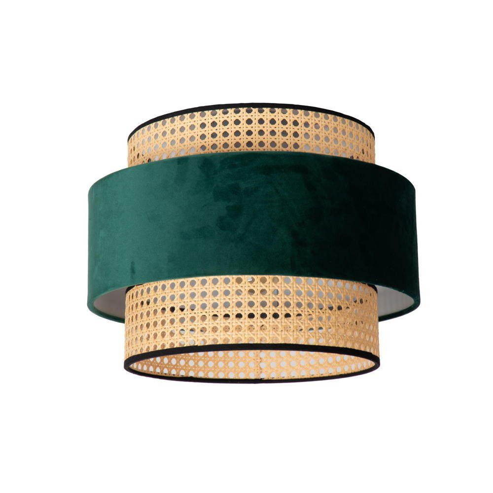 click-licht Deckenleuchte Deckenleuchte Javor in Grün und Beige E27, keine Angabe, Leuchtmittel enthalten: Nein, warmweiss, Deckenlampe, Deckenbeleuchtung, Deckenlicht