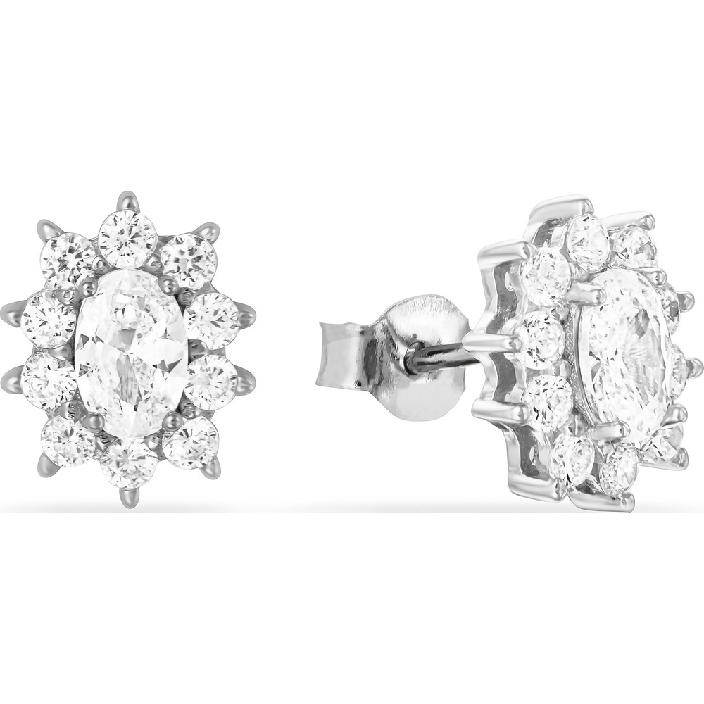 FAVS Boucles d'oreilles à fermoir à poussette 925 Argent Boucles d'oreilles
