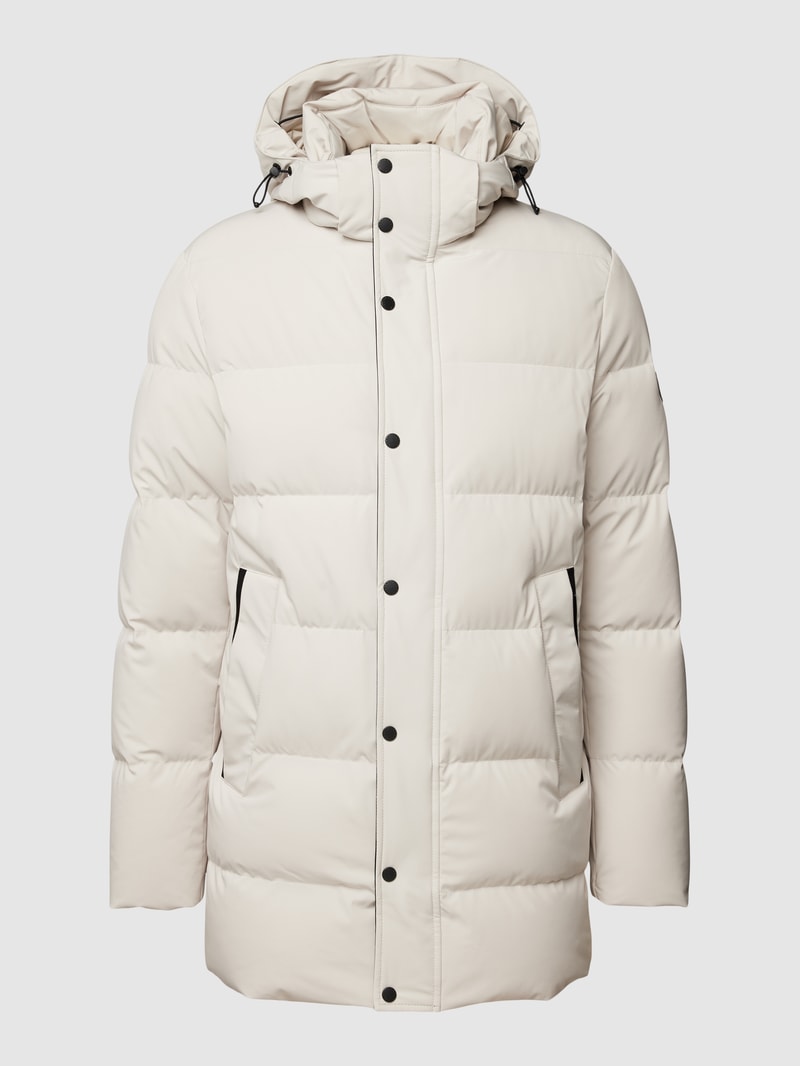 Steppjacke mit Steppnähten in offwhite