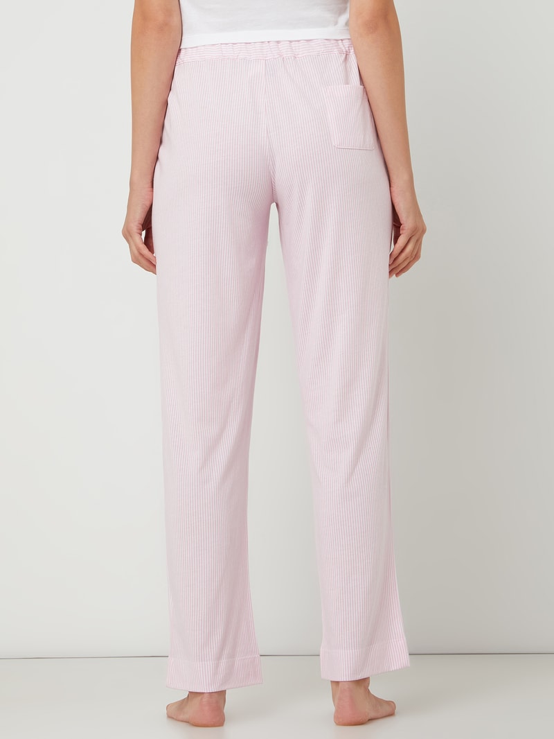 Pyjamahose mit Streifenmuster in rosa