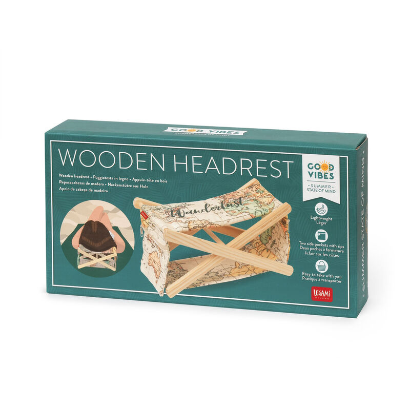 Drevená opierka hlavy